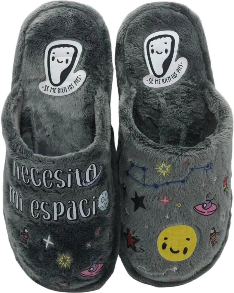 Calzado de casa de Mujer SE ME RIEN LOS PIES ZAPATILLA CASA MUJER JONAS33 GRIS