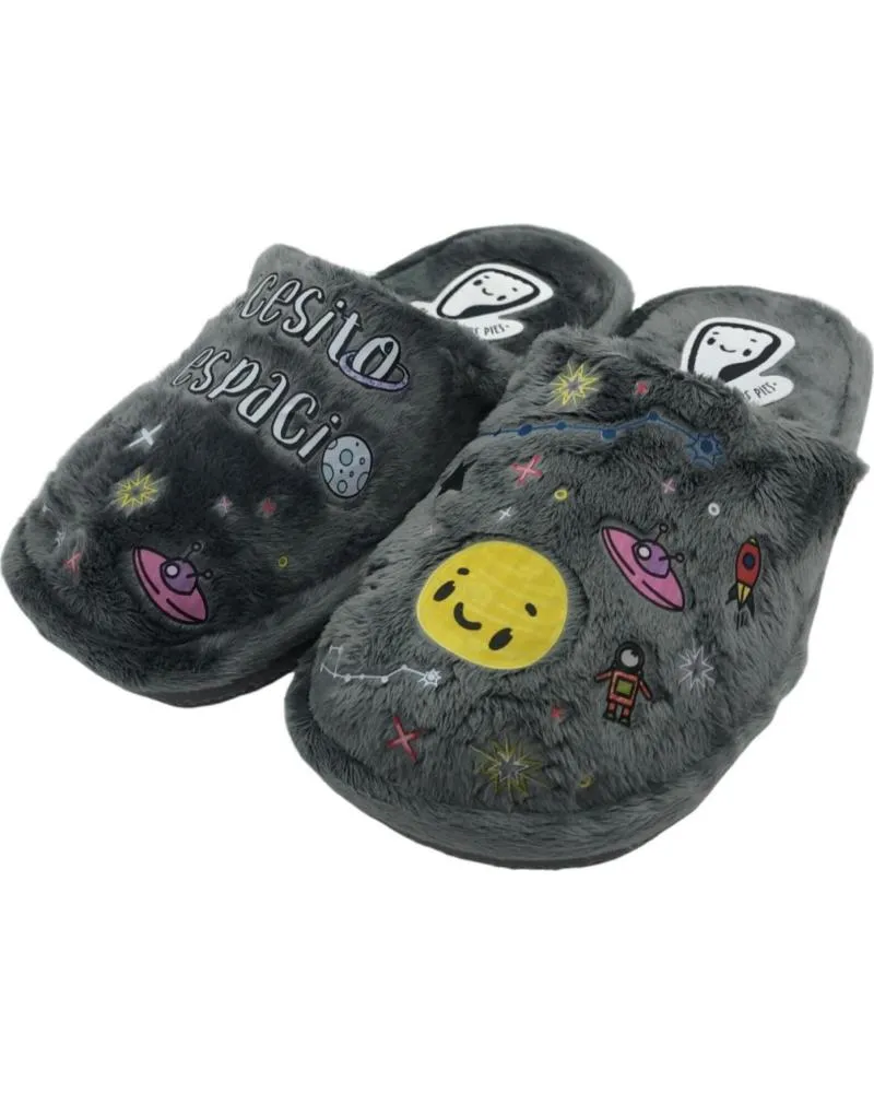 Calzado de casa de Mujer SE ME RIEN LOS PIES ZAPATILLA CASA MUJER JONAS33 GRIS