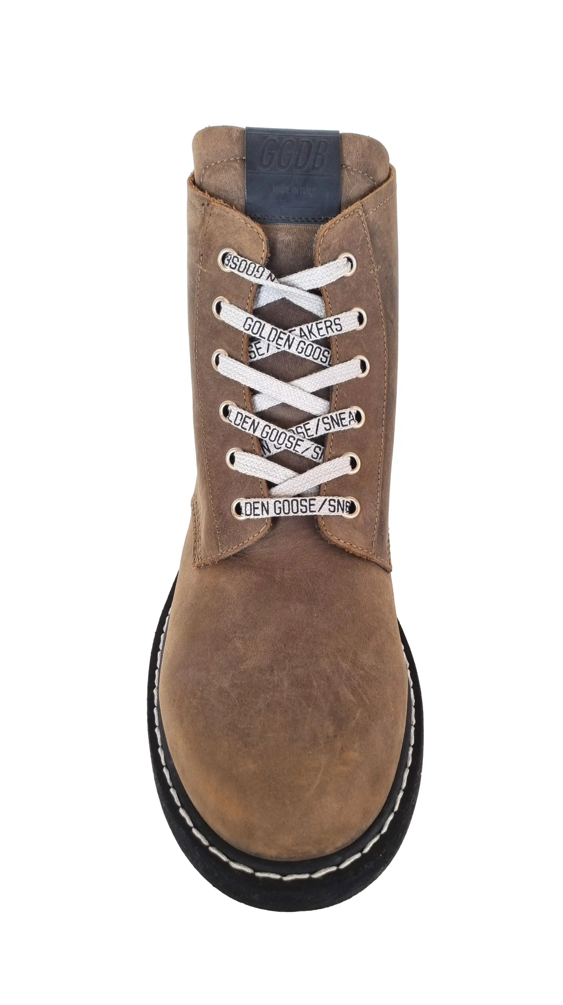 GOLDEN GOOSE vintage bota media caña para hombre ELE 55100 marrón