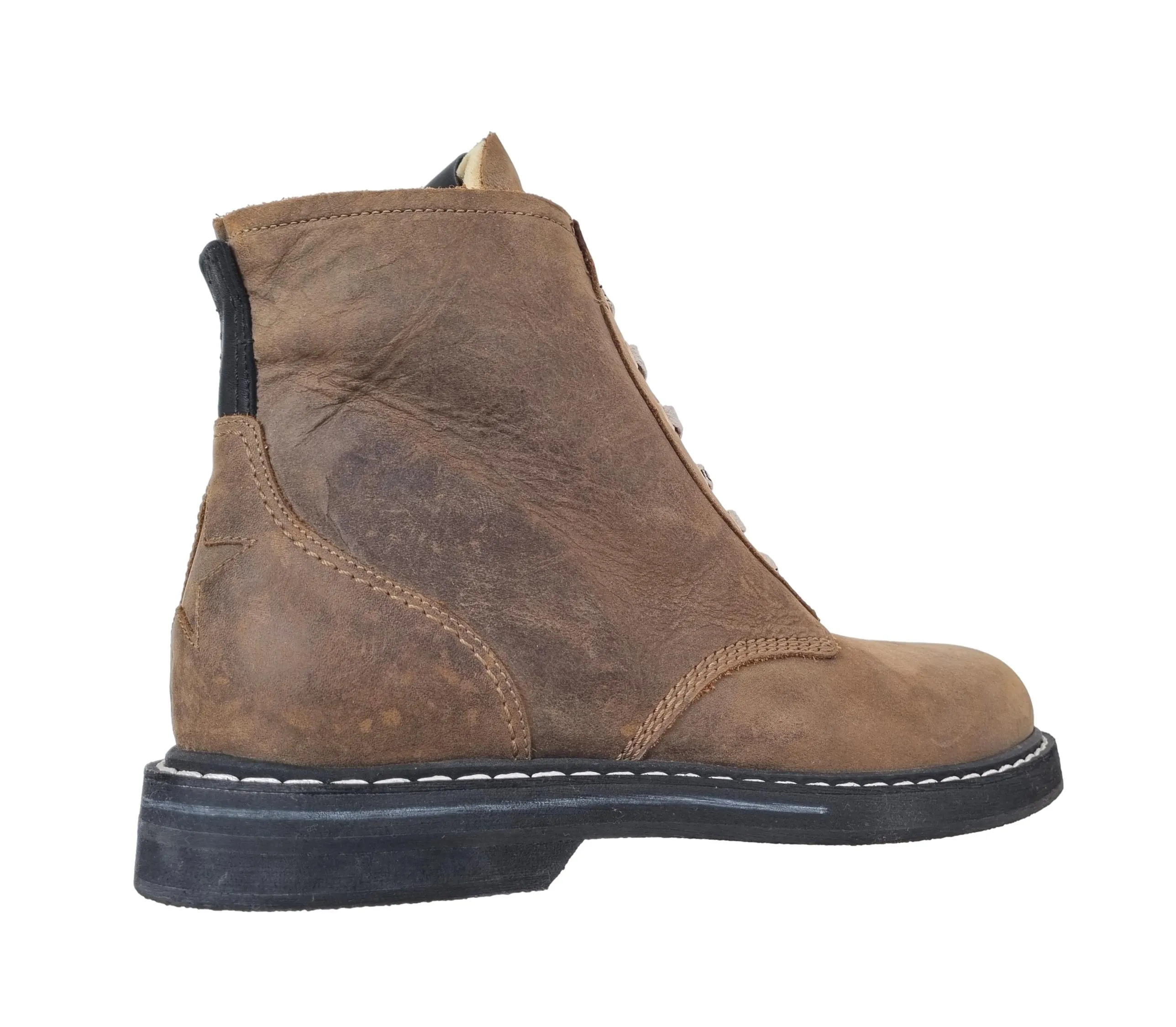 GOLDEN GOOSE vintage bota media caña para hombre ELE 55100 marrón