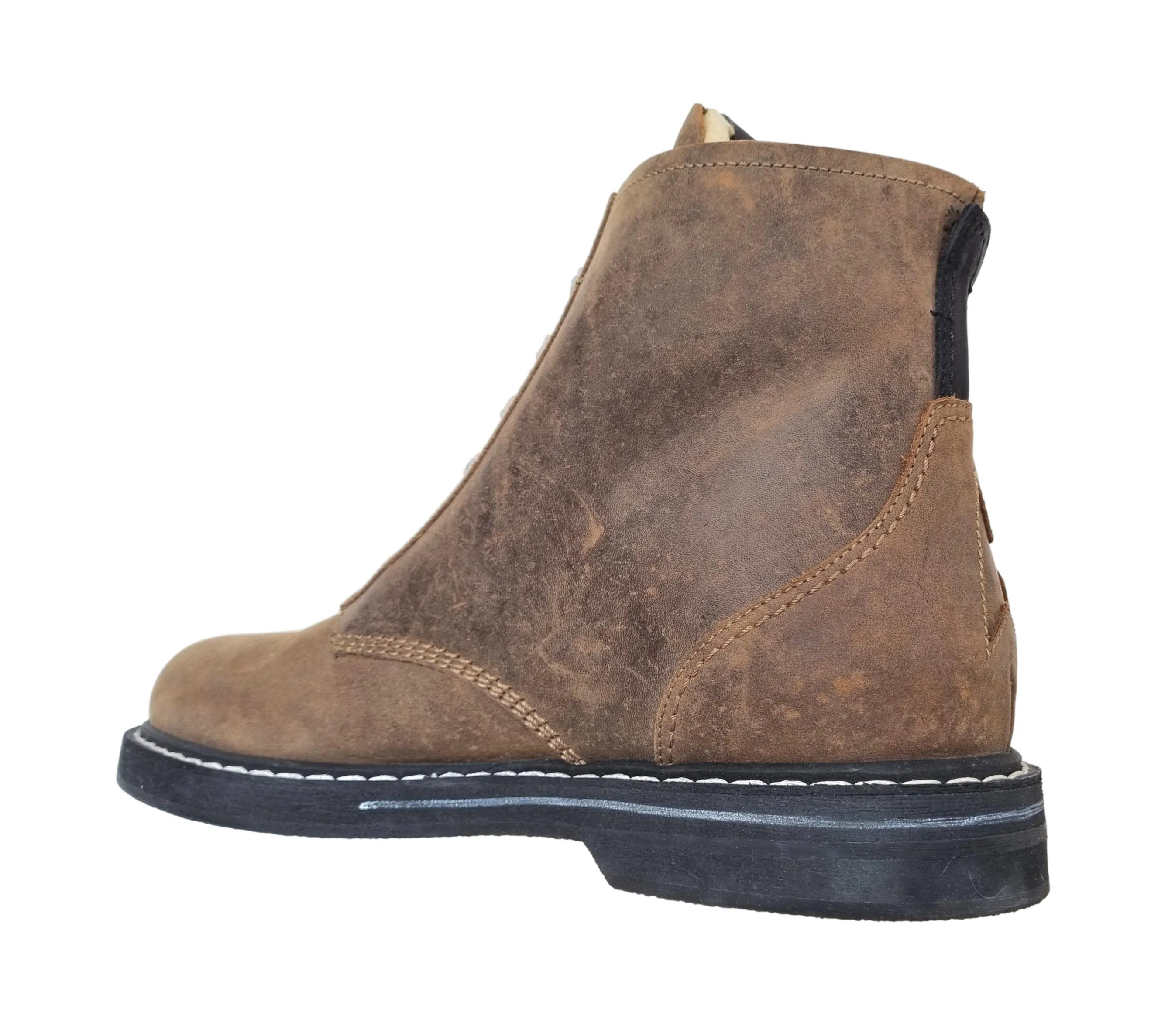 GOLDEN GOOSE vintage bota media caña para hombre ELE 55100 marrón
